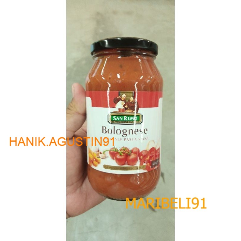 

BOLOGNESE PASTA SAUS SAN REMO 500GR maribeli91