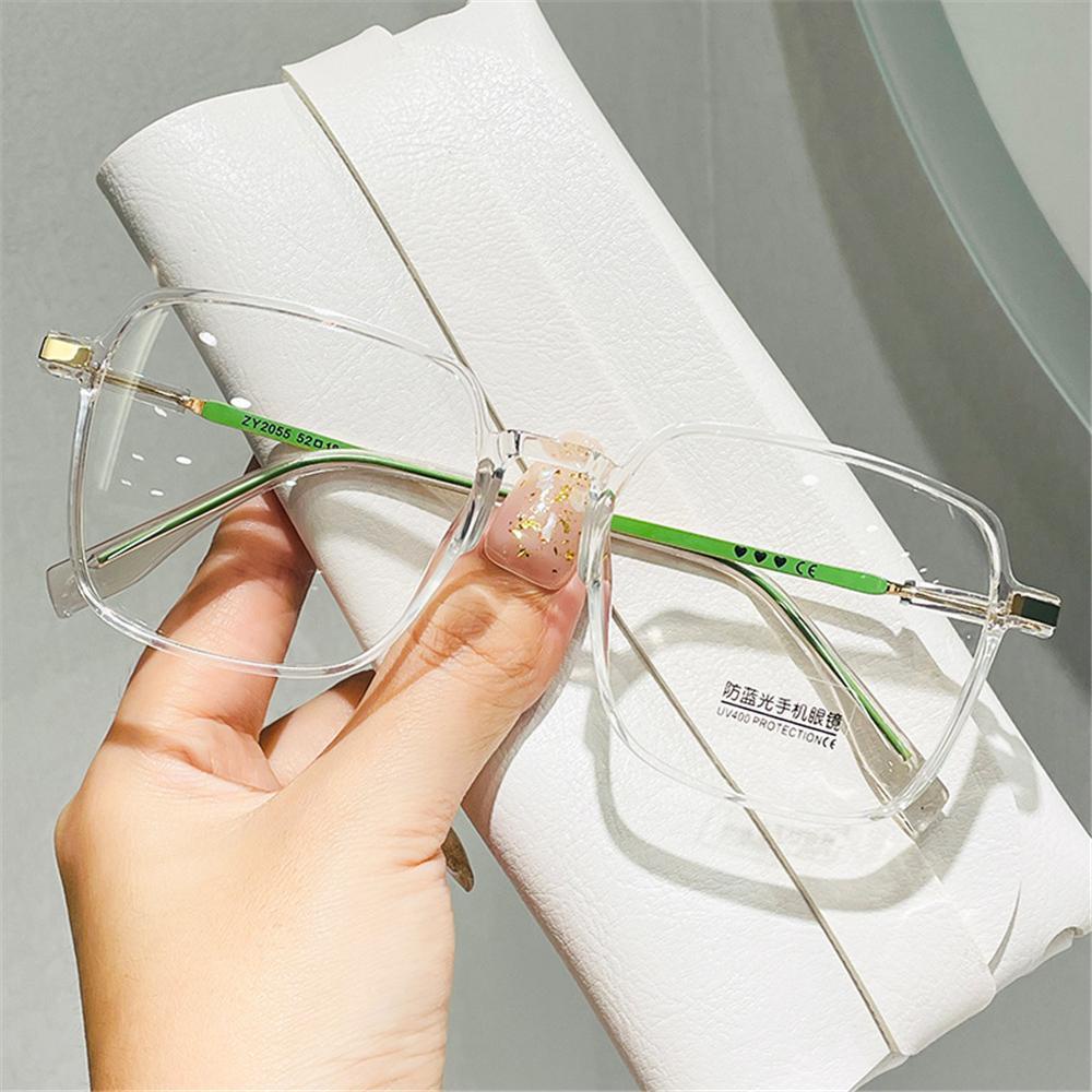 Wonder Anti-Blue Light Glasses Stylish Clear Frame Square Kacamata Wanita