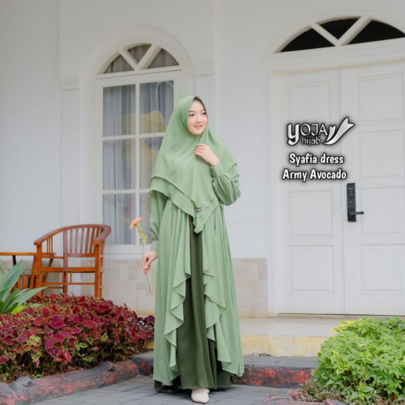 gamis syafia set bergo