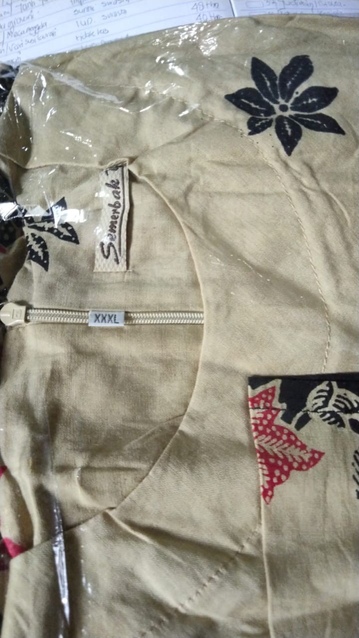 Atasan Batik Dolby Dolbi Dobby Doby Tenun Sutra Tulis Halus Katun Atbm Baron ,sarombit Atasan Dengan