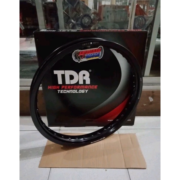 Velg Velk Peleg Rim TDR Racing Ukuran  140 - 160 - 185 - 215 - 17 Hitam Black W Series Ring17  by TD