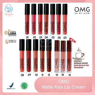 Image of OMG Oh My Glam Matte Kiss Lip Cream 3.5g Halal Original BPOM