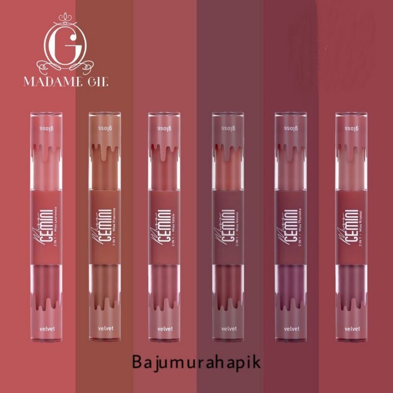 Madame Gie Miss Gemini Lip Gloss Velvet 2in1