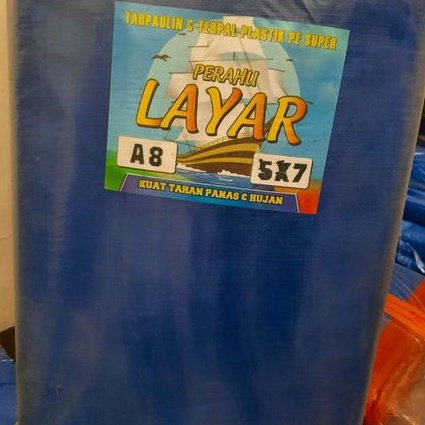 Terpal Terpaulin Terpal Plastik A8 5X7 m