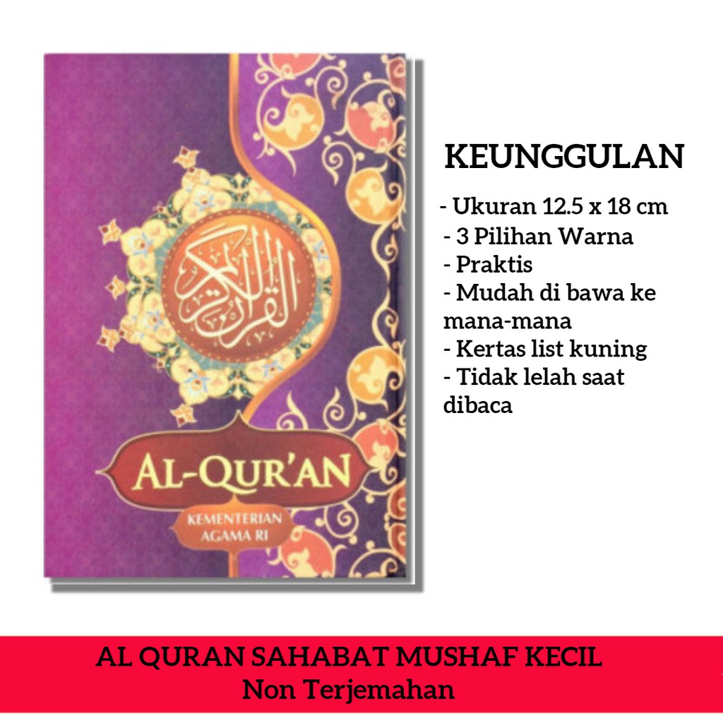 Al Quran Sahabat Mushaf Kecil Kertas Kuning Alquran Murah Alquran Wakaf
