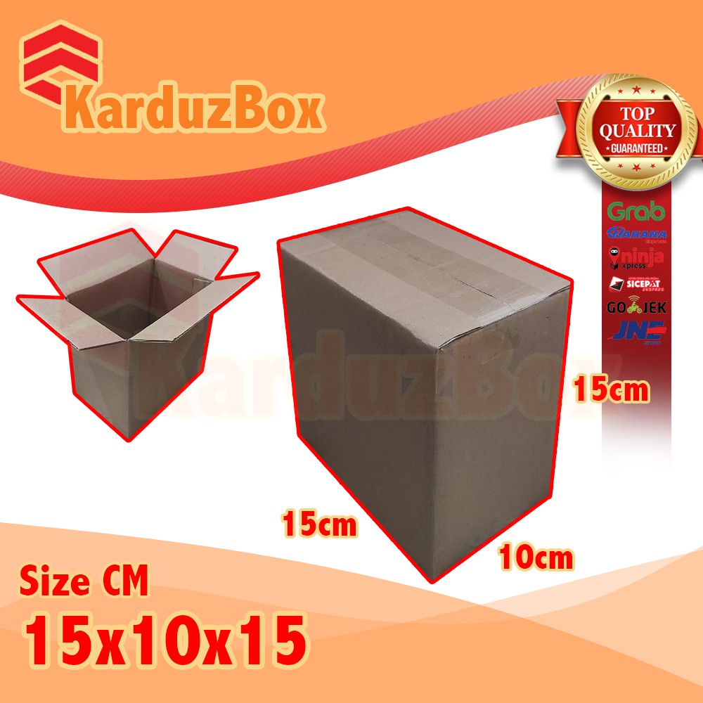 

15x10x15 kardus box packaging POLOS BARU