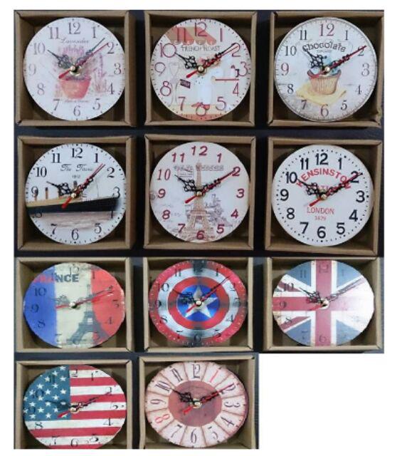 Jam Meja Kayu Vintage