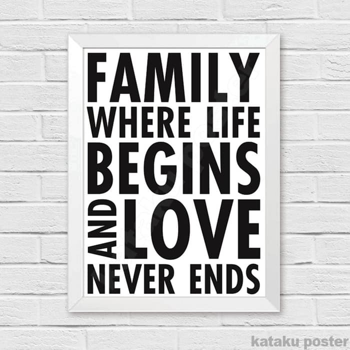 Home Decor Inspiratif - FAMILY #1 - Pigura Dekorasi Dinding Rumah.