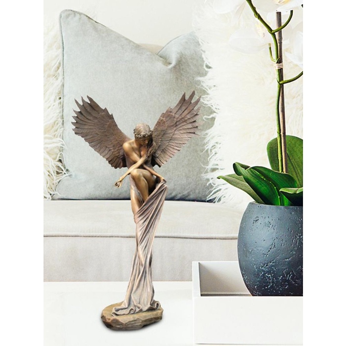 Pajangan Home Decor Patung Malaikat Fallen Angel Godess Resin Statue