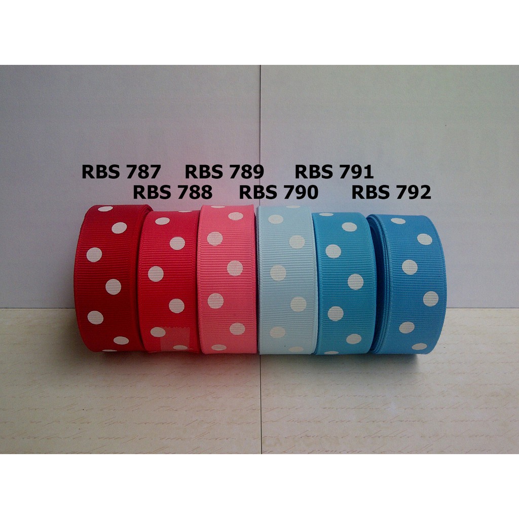 

[10 YARD] PITA GROSGRAIN MOTIF POLKADOT SALE RBS 787,788,789,790,791,792