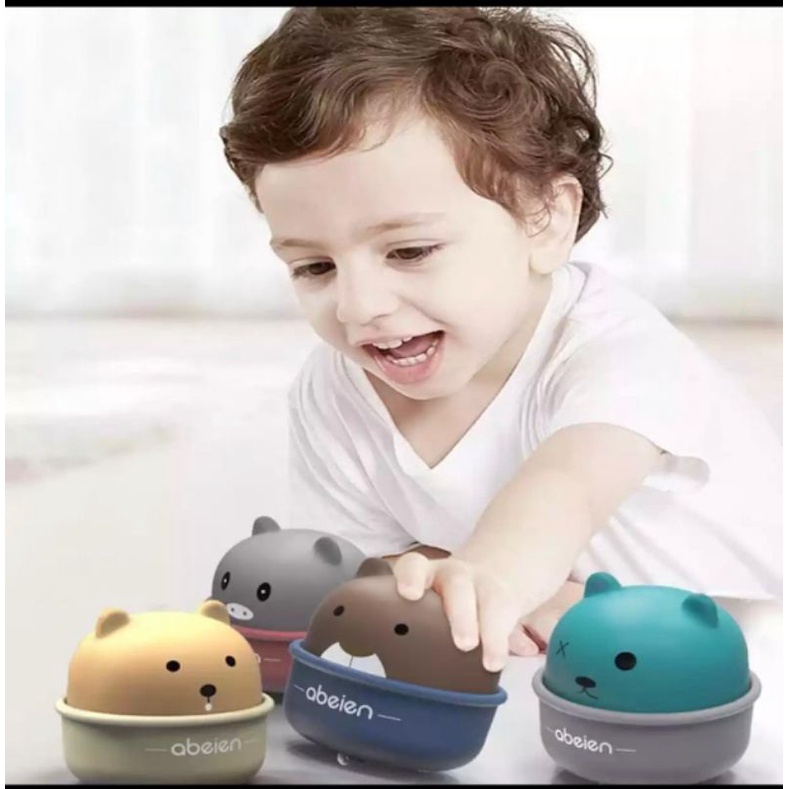 CUP PET PRESS AND GO - CUTE TOY ABEIEN - MAINAN ANAK