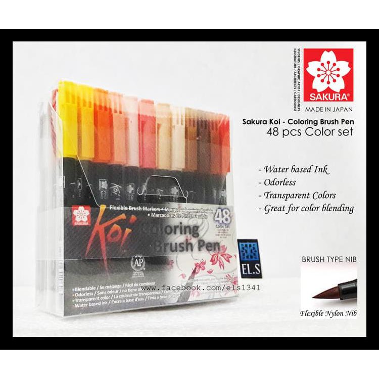 

BAYAR DITEMPAT SAKURA KOI COLORING BRUSH PEN - 48 COLOR SET KODE 33