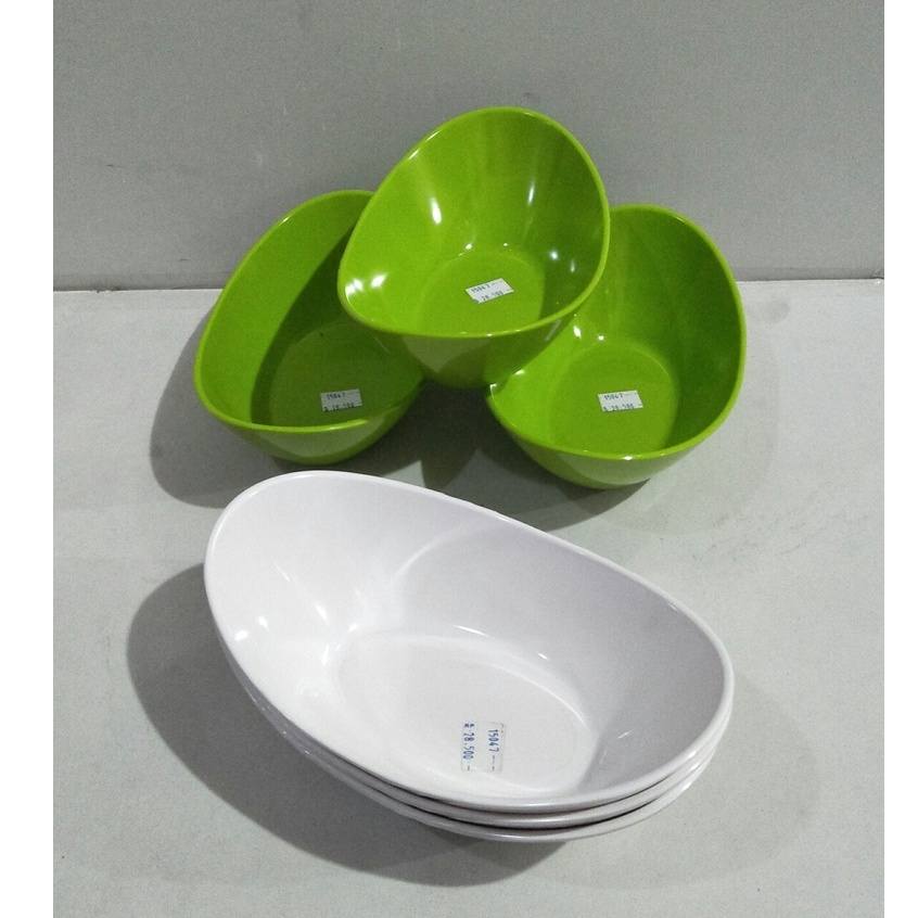 MANGKOK MELAMIN OVAL BUNGA 8,8 INCH DONYKU