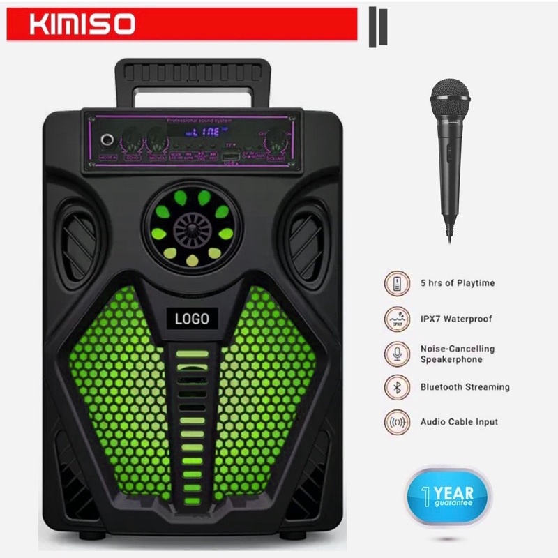 Speaker Bluetooth aktif Kimiso 7807 Free mic/Speaker bluetooth Aktif Full Bass/Speaker aktif Bluetoo