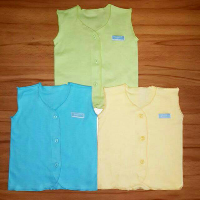 BAJU Bayi Lengan BUNTUNG COTTON POLOS