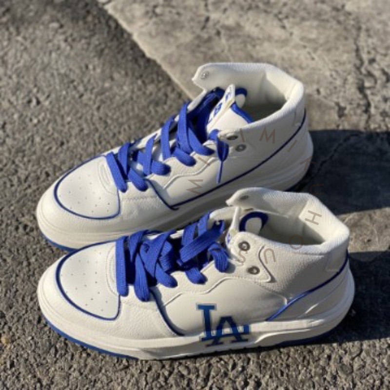 2022 MLB KOREA CHUNKY LINER HIGH SHOES SEPATU LA 3ASXCB12N KOREAN BIGBALL