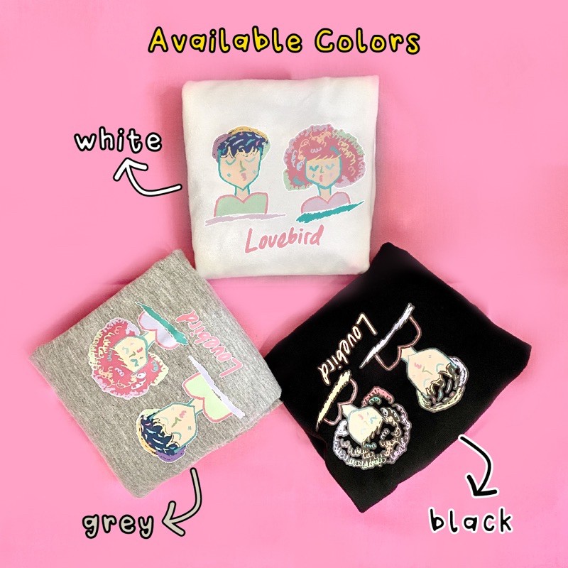 Kaos "Lovebird" + FREE Sticker & Thank You Card