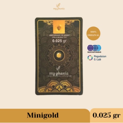 Emas MiniGold 0.025 gram Logam Mulia 24K - Black Series