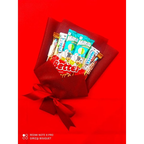 

Buket snack untuk hadiah hampers wisuda ulang tahun seminar proposal graduation