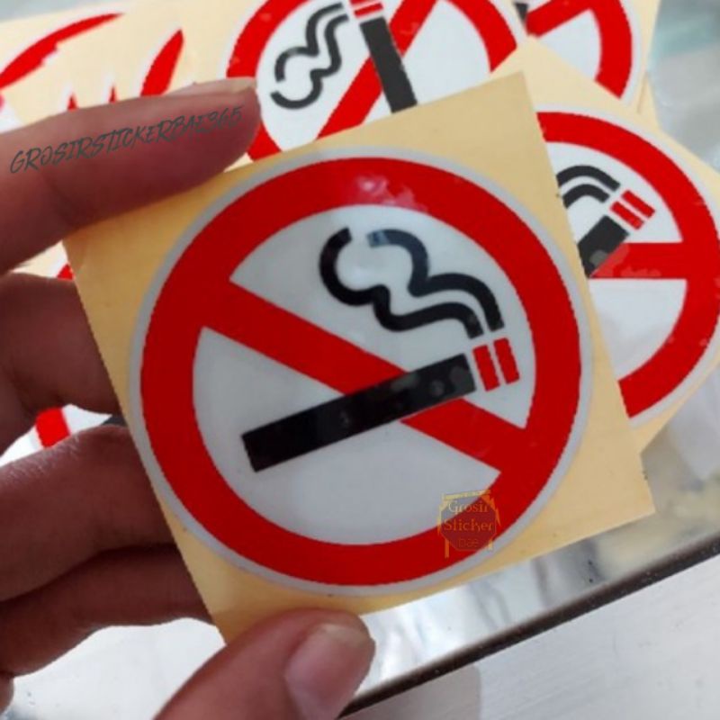 Sticker Dilarang Merokok stiker cutting harga grosir