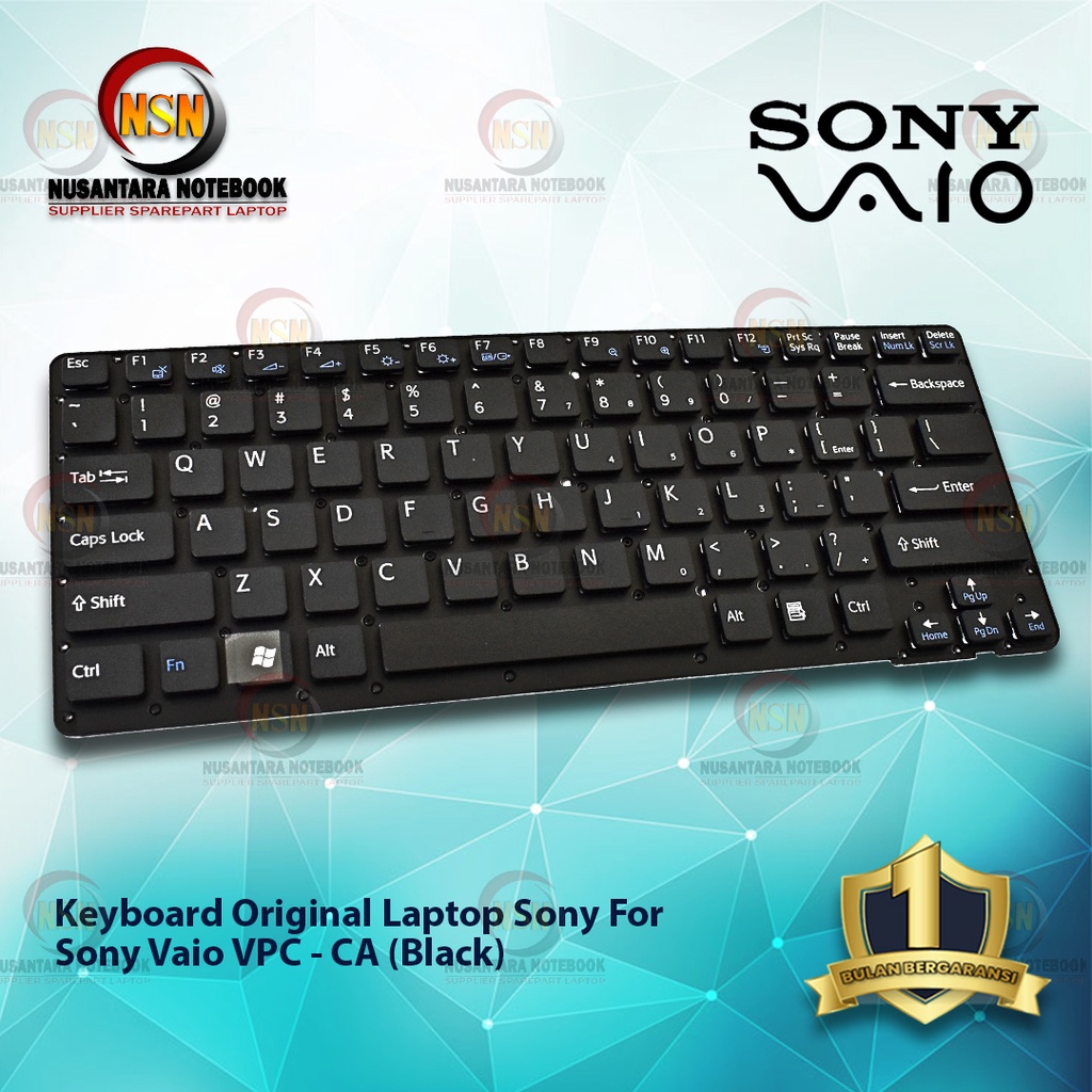 Keyboard Original Laptop Sony Vaio VPC - CA Black