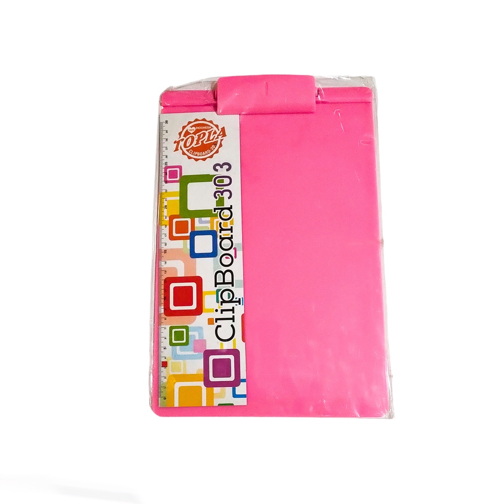 

TOPLA Clipboard papan jalan ujian A4 premium Plastik /alas ujian plastik polos/papan ujian