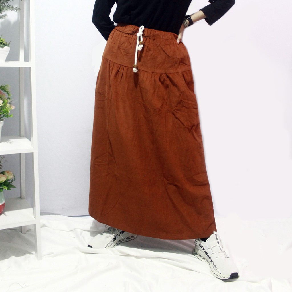 ARENSCLO - Rok Corduroy Tali Basic| Rope Corduroy Basic Skirt | Aira Corduroy Skirt
