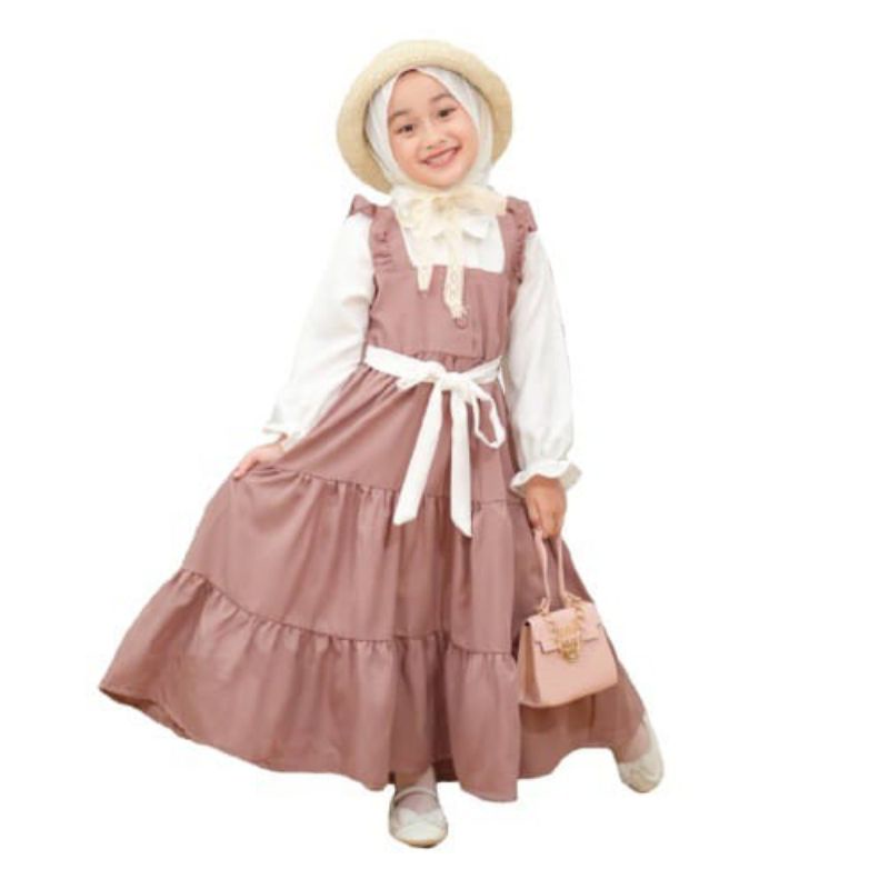 Gamis Livi Anak Perempuan/ Dress Livi Anak Tanggung Usia 8-10 Tahun// Gamis Terlaris Gamis Anak Viral