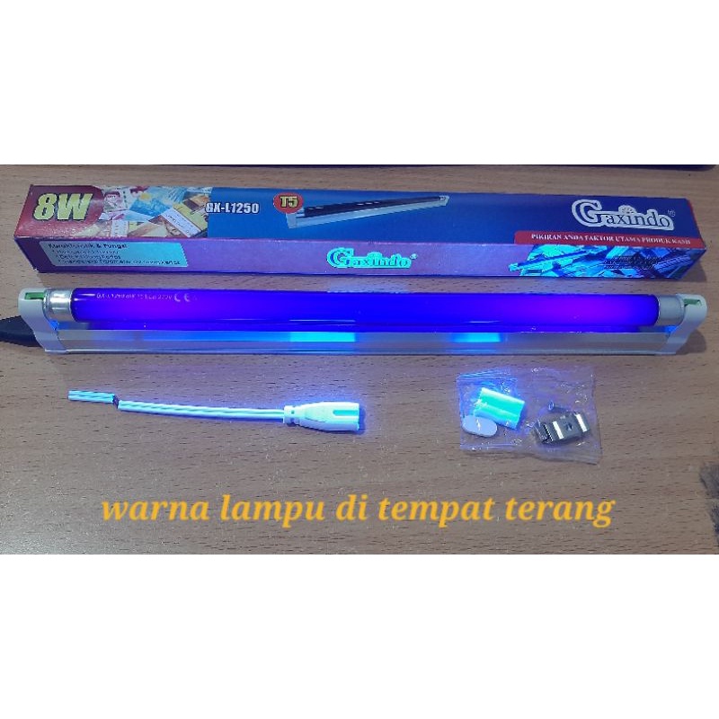 Lampu deteksi uang palsu lampu uv + Kabel Penyambung