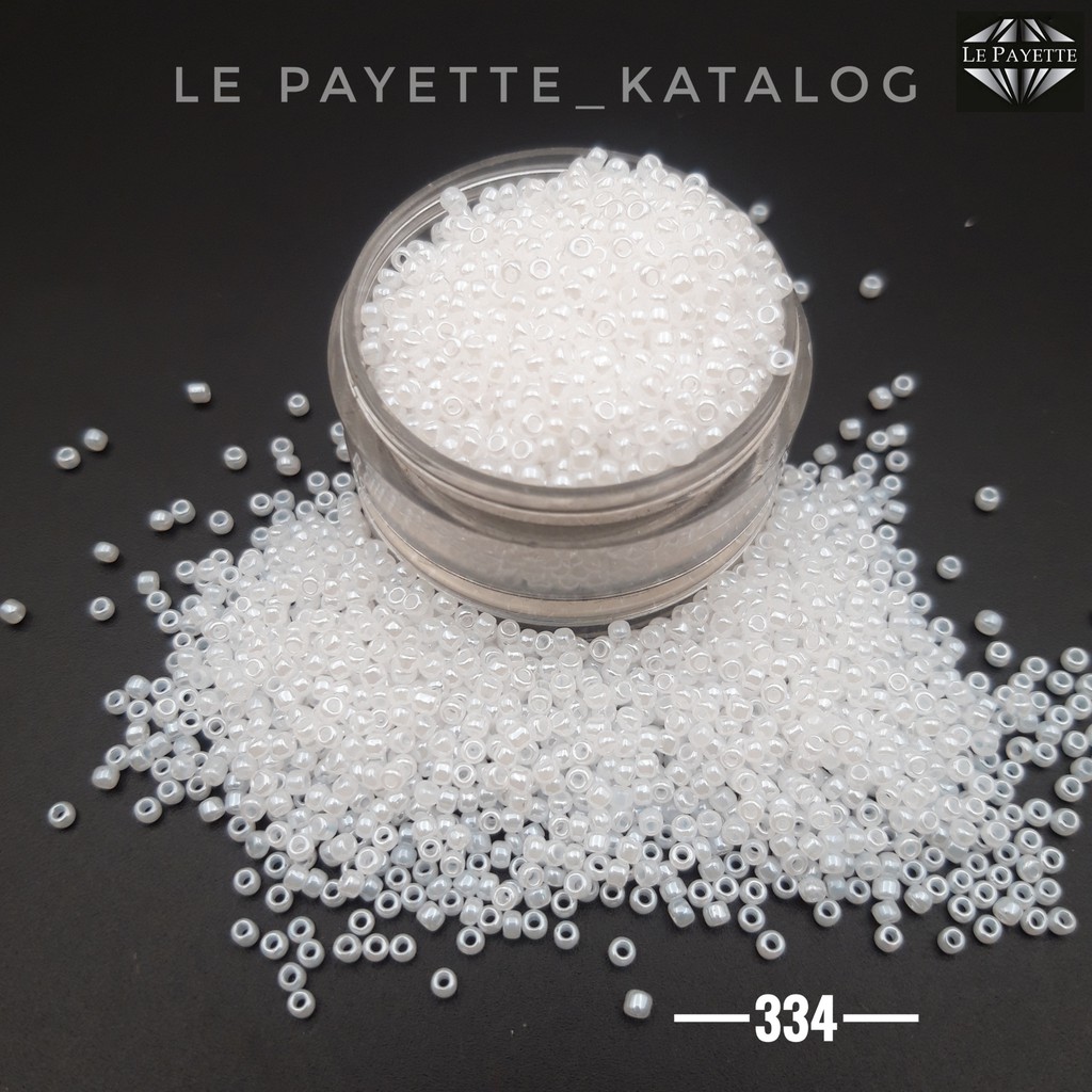 Payet Pasir MGB Ceylon Colors 12/O - Putih Lilin (334)