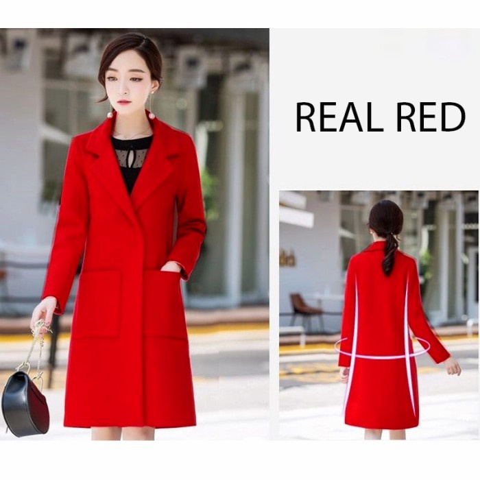 JAKET WANITA pocket long coat KEKINIAN TERBARU OVERSIZE CROP PARASUT JUMBO TERLARIS IMPORT KOREA F7Y