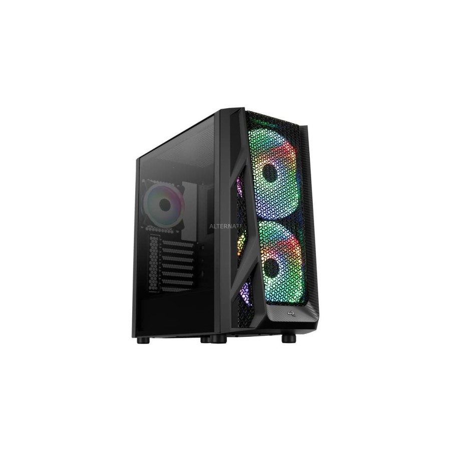 Aerocool AirHawk Duo ARGB Tempered Glass Mid Tower E-ATX Gaming Case