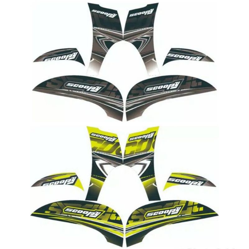 Striping Scoopy 2017 2018 2019 2020 Fi New Variasi Stiker Sticker Skotlet Motor Stic
