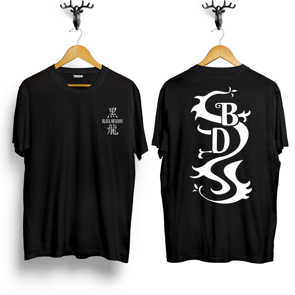 Baju Kaos Distro TOKYO REVENGERS BLACK DRAGON/ KAOS GENG BLACK DRAGON TOKYO REVENGERS