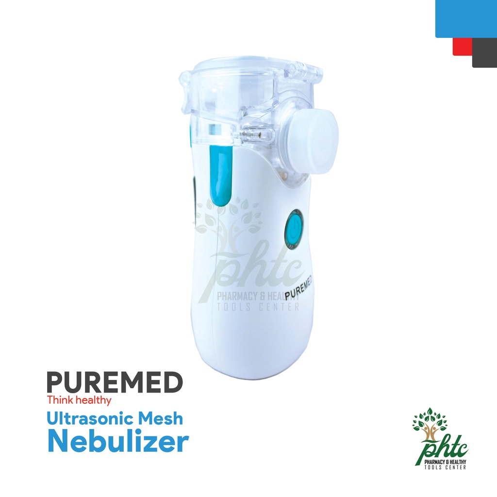 PUREMED Ultrasonic Mesh Nebulizer l Nebul Portable l Alat uap Nebulizer Portabel