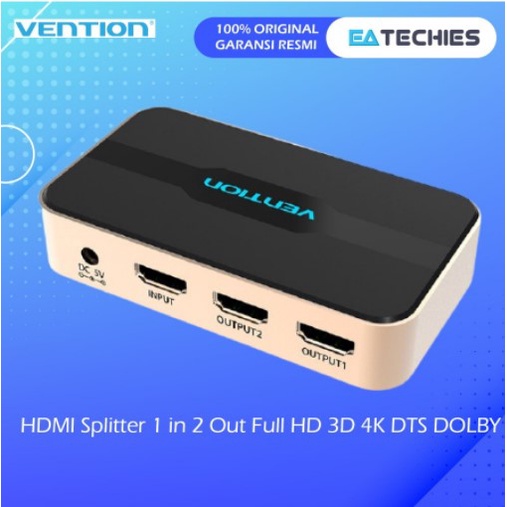 Vention HDMI Splitter 1 in 2 Out Full HD 3D 4K DTS DOLBY - ACBG0