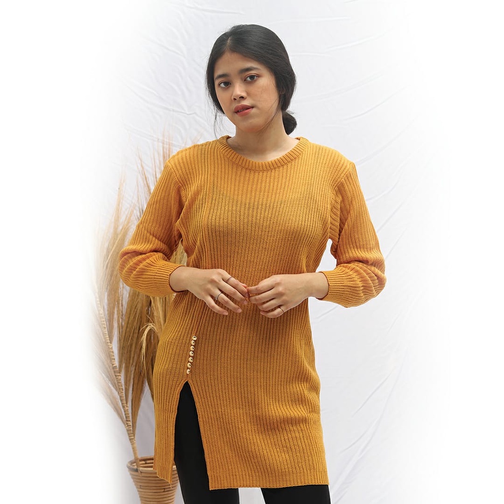 VK__ store Baju Rajut Wanita TUNIK RAJUT / TUNIK SLIT RAJUT / KARENINA TUNIK RAJUT KARENINA TUNIK RA