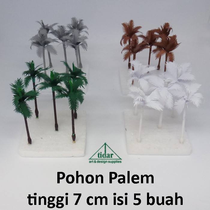 Jual Miniatur Pohon Palem / Palm / Maket Pohon Palem Tinggi 7 cm