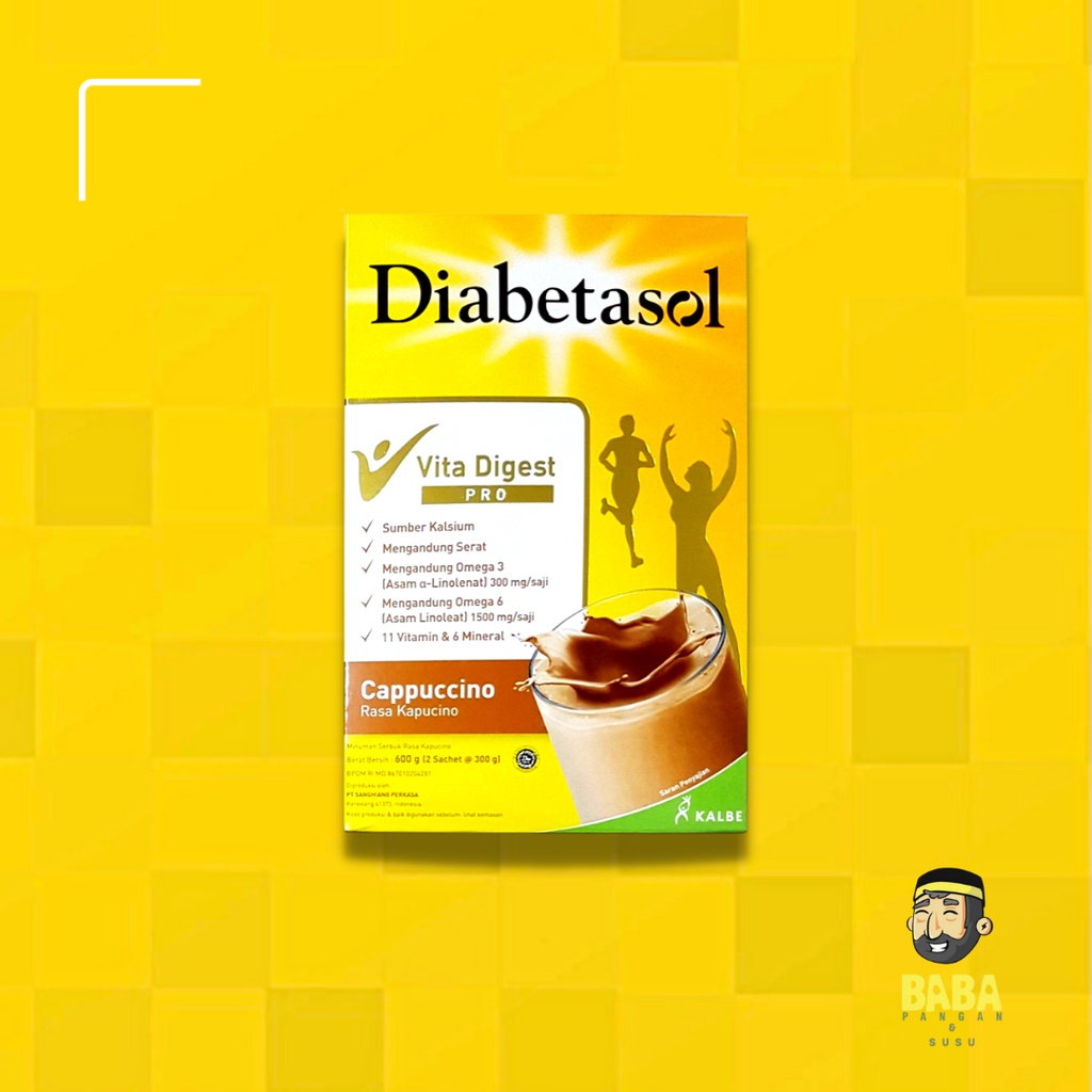 Diabetasol Susu Coklat/Cappucino 600gr