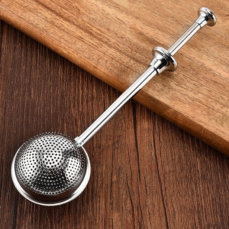 Filter Saringan Teh Reusable Tea Infuser Strainer 50mm - K522 - Silver