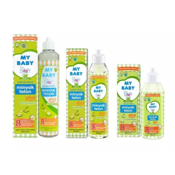 My Baby Minyak Telon Plus 8 jam anti nyamuk (60ml/90ml/145ml/ 150ml)