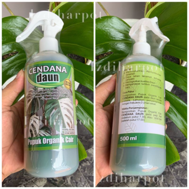 pupuk cair organik cendana daun 500ml pupuk daun spray - siap pakai