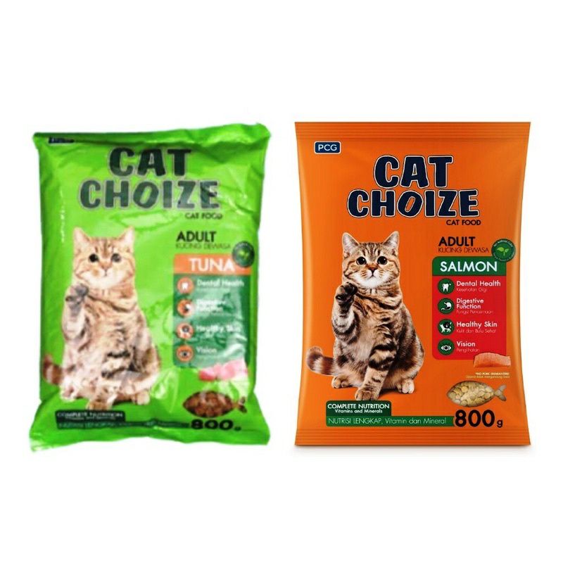 MAKANAN KUCING CAT CHOIZE TUNA/CAT CHOIZE SALMON 800GR