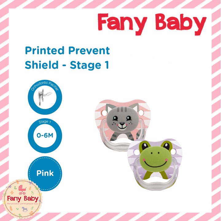 Dr.Brown's Prevent PRINTED SHIELD Pacifier-Stage 1 / Stage 2 - Boy/Girl Animal - 2Pack