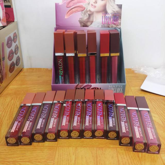 LIPGLOSS REVLON MATTE 24HOURS 12PCS