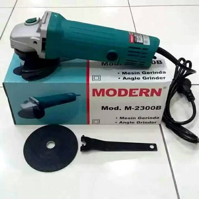 Gerinda Modern M-2300B Angle Grinder Modern M2300B / Gerinda Tangan Modern 4"