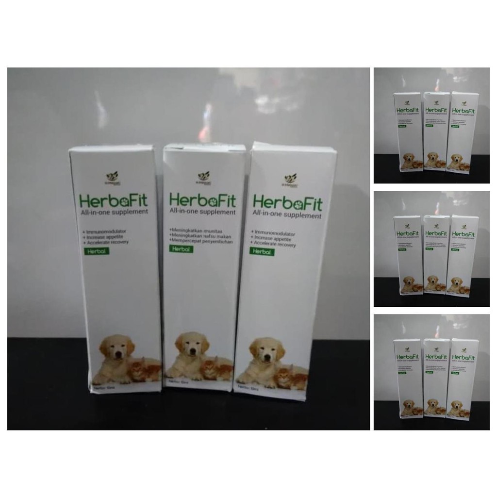 suplement vitamin anjing / kucing herbafit 10 ml