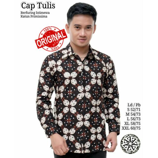 Baju batik pria/kemeja batik tulis/kemeja batik tulis pria lengan panjang