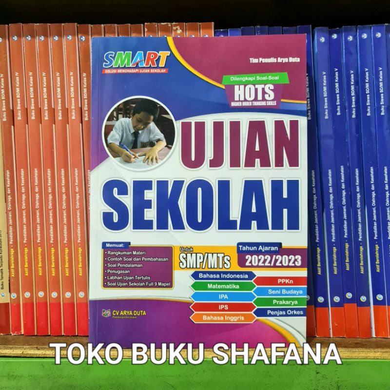 Buku Smart Ujian Sekolah SMP/MTs 2022/2023 CV Arya Duta Original - Buku Soal