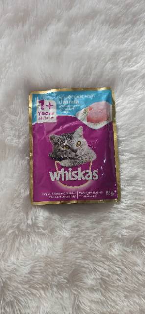 WHISKAS WETFOOD POUCH 80 gram Makanan Kucing